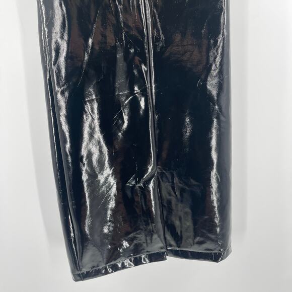 Avec Les Filles Dress SZ Small Faux Ever Leather One-Shoulder Bodycon Black NWT - Picture 14 of 16